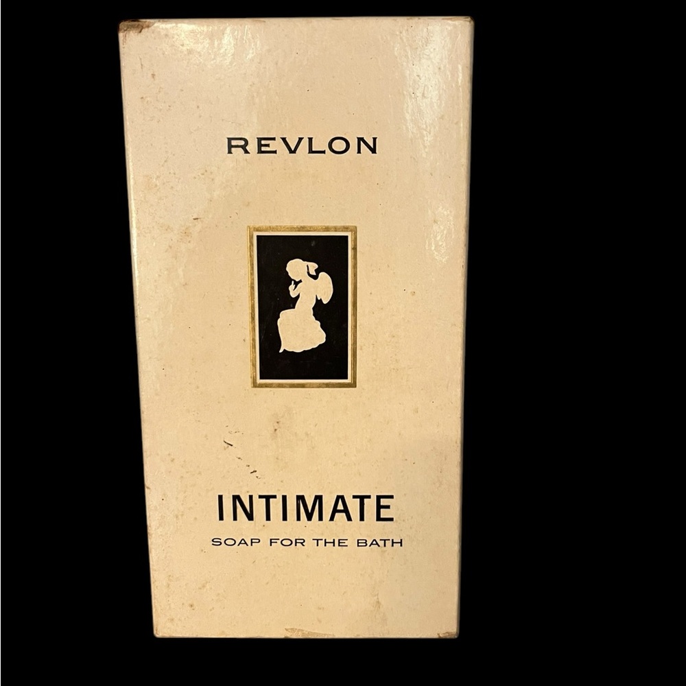 VTG Revlon Intimate Soap Empty Cardboard Box Junk Journal Show Prop USA